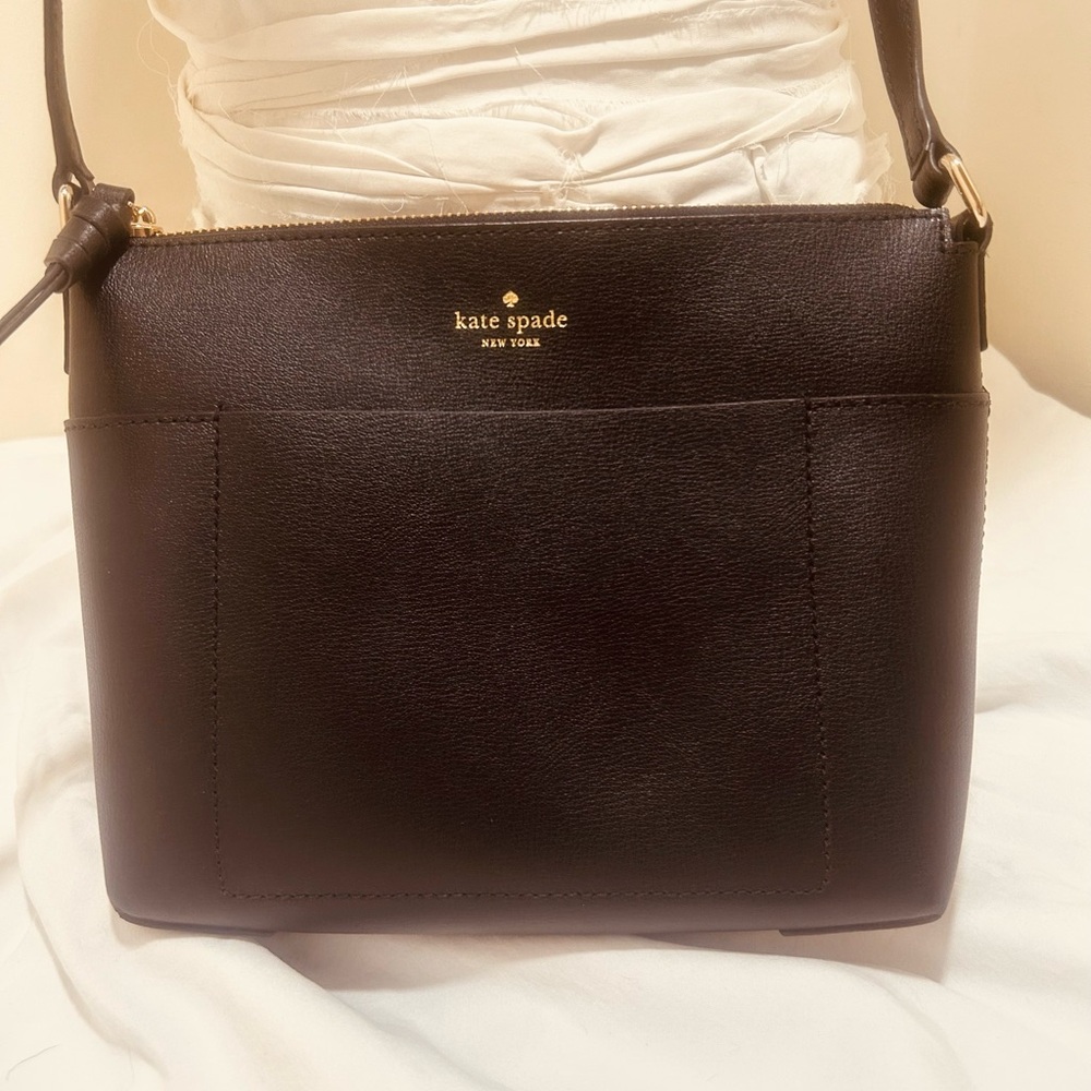 Kate Spade Patrice black leather EUC crossbody shoulder purse bag